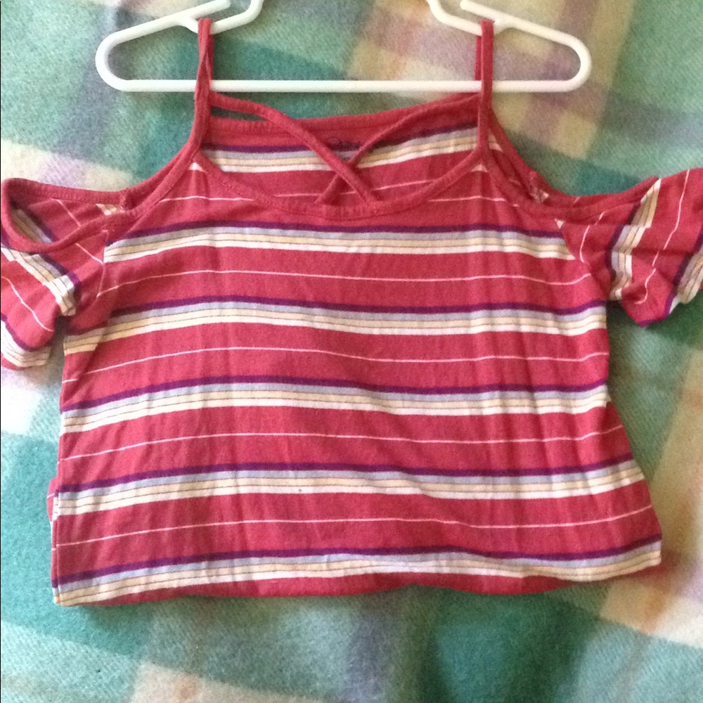 Rainbow crop top